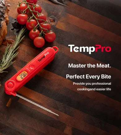 TempPro TP03B Instant-Read Meat Thermometer — 1-Second Digital, Backlit