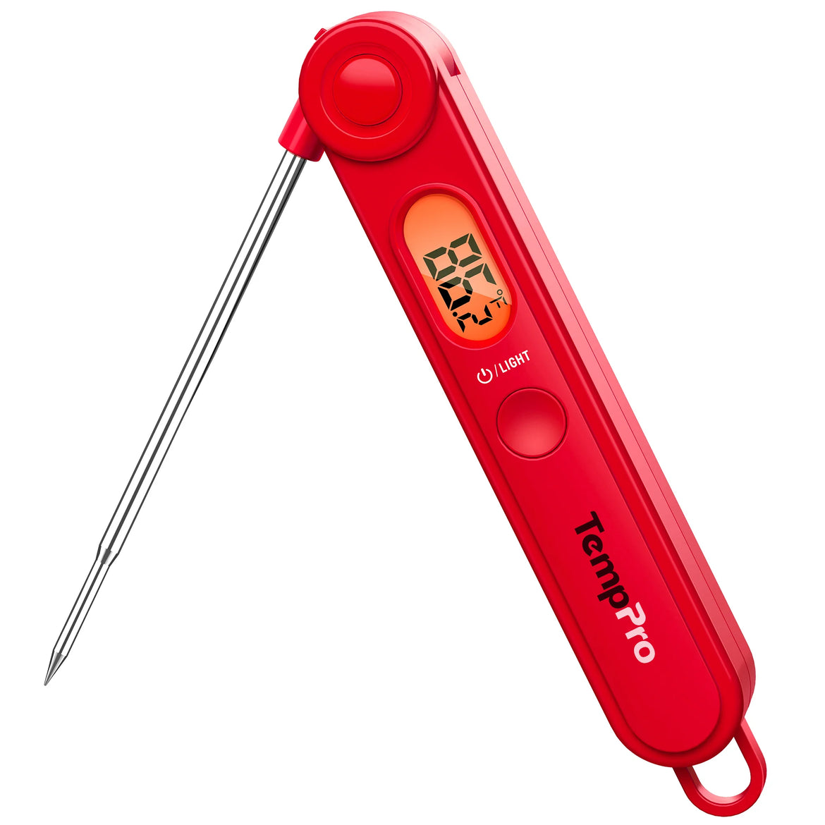 Termómetro de carne de lectura instantánea TempPro TempSwift PLUS TP03B — Digital, retroiluminado, 1 segundo