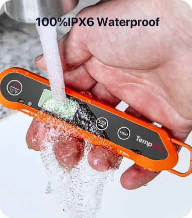TempPro TP03H Instant-Read Meat Thermometer — Digital, Compact, Backlit
