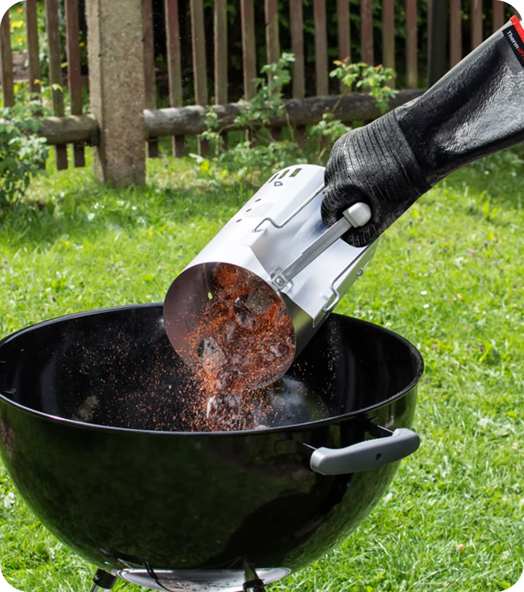 TempPro TP100 Waterproof BBQ Gloves — 932°F Heat-Resistant, 14