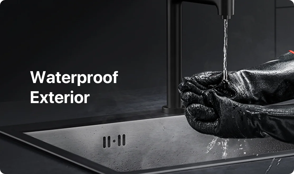 TempPro TP100 Waterproof BBQ Gloves — 932°F Heat-Resistant, 14