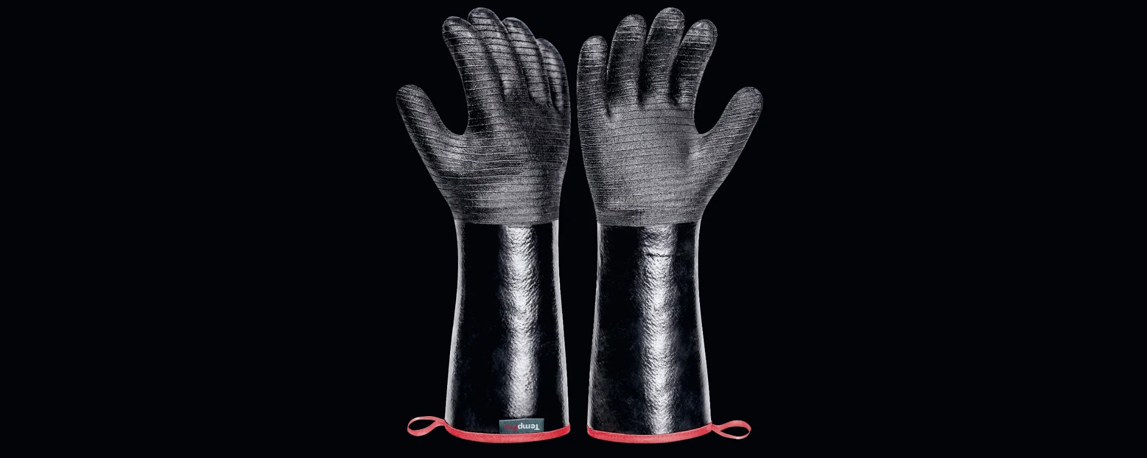 TempPro TP100 Waterproof BBQ Gloves — 932°F Heat-Resistant, 14