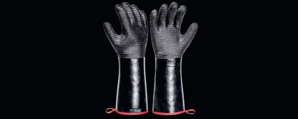 TempPro TP100 Waterproof BBQ Gloves — 932°F Heat-Resistant, 14" Sleeves