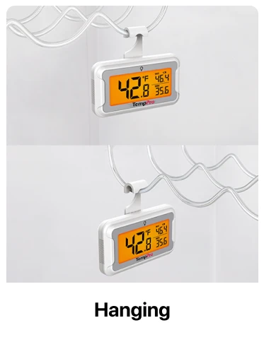 TP110 Paquete de 2 termómetros para refrigerador