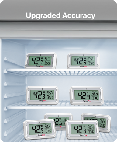 Termómetro digital para refrigerador y congelador TempPro TempAir CORE TP110 — Impermeabilidad IPX6, ±1.0 °C