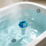 TempPro TempAir CORE TP111 Solar Floating Pool Thermometer - IPX8 Waterproof, Dual LCD