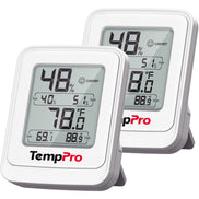 TempPro TempAir CORE TP150 Greenhouse Thermometer & Hygrometer — ±1°F/±2% RH, 24h Max/Min