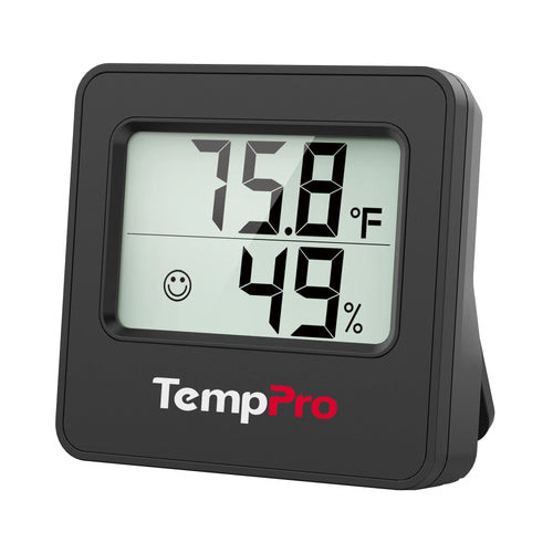 TempPro TP157 Indoor Thermometer & Hygrometer — ±2.0°F/±2% RH, 10s Refresh