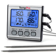 Thermomètre à viande TempPro TempTrack PLUS TP17 – Utilisation au four et sur le grill, avec minuterie et alarme