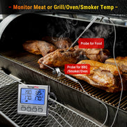 Thermomètre à viande TempPro TempTrack PLUS TP17 – Utilisation au four et sur le grill, avec minuterie et alarme