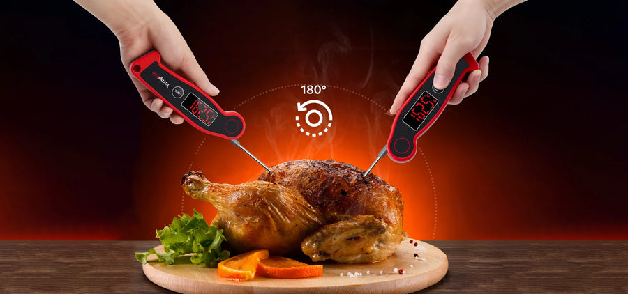 Termómetro de carne de lectura instantánea TempPro TempSwift ELITE TP19 — Digital, rápido y preciso, retroiluminado
