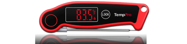 Termómetro de carne de lectura instantánea TempPro TempSwift ELITE TP19 — Digital, rápido y preciso, retroiluminado