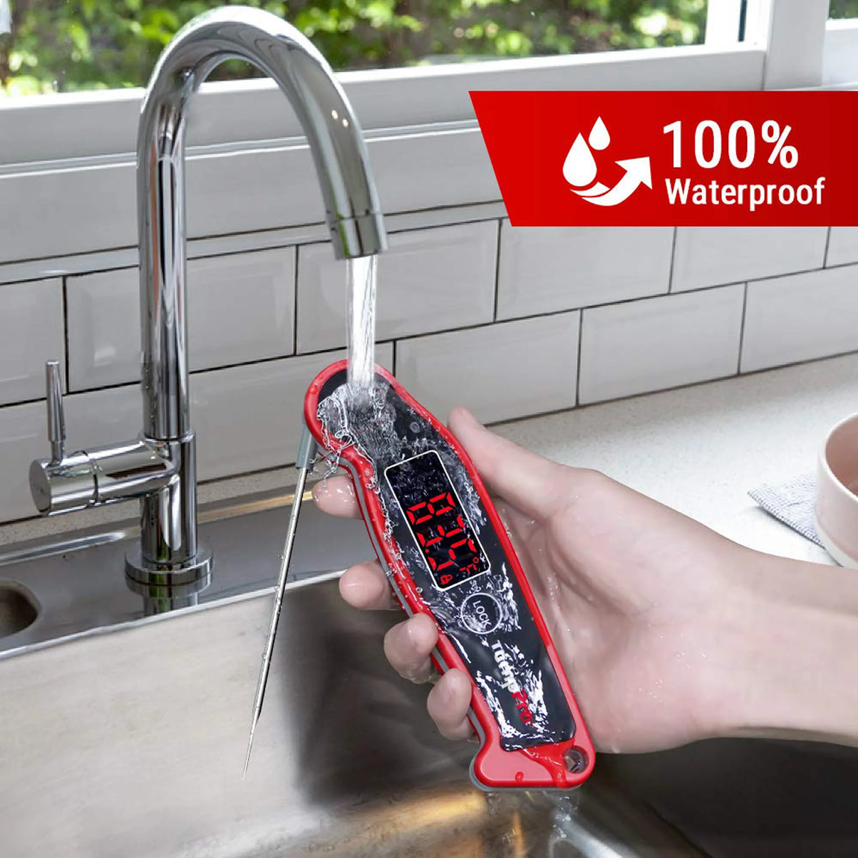 Termómetro de carne de lectura instantánea TempPro TempSwift ELITE TP19 — Digital, rápido y preciso, retroiluminado
