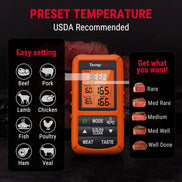 TempPro TP20B Wireless Leave-In Meat Thermometer + TP03H Instant-Read Thermometer — Value Pack