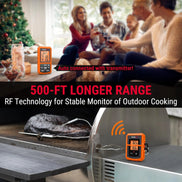 TempPro TP20B Wireless Leave-In Meat Thermometer + TP03H Instant-Read Thermometer — Value Pack