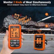 TempPro TP20B Wireless Leave-In Meat Thermometer + TP03H Instant-Read Thermometer — Value Pack