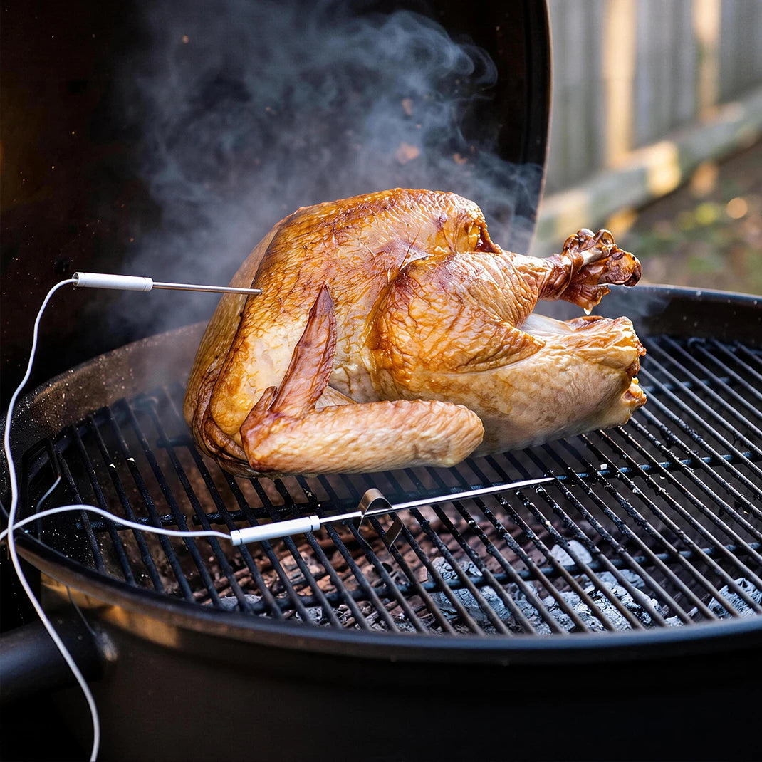 Termómetro de carne inalámbrico TempPro TempSync CORE TP20B — Sonda doble, transmisor y receptor (no requiere aplicación)