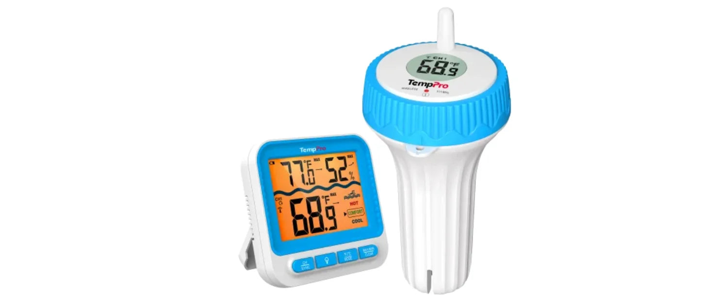 Thermomètre de piscine numérique sans fil ThermoPro TP211B de 152 m