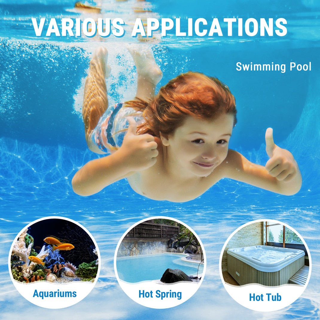 Thermomètre de piscine numérique sans fil TempPro TP211B de 152 m
