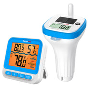 Thermomètre de piscine solaire sans fil TempPro TempAir PLUS TP212B - Portée de 150m, étanche IPX8