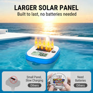 Thermomètre de piscine solaire sans fil TempPro TempAir PLUS TP212B - Portée de 150m, étanche IPX8