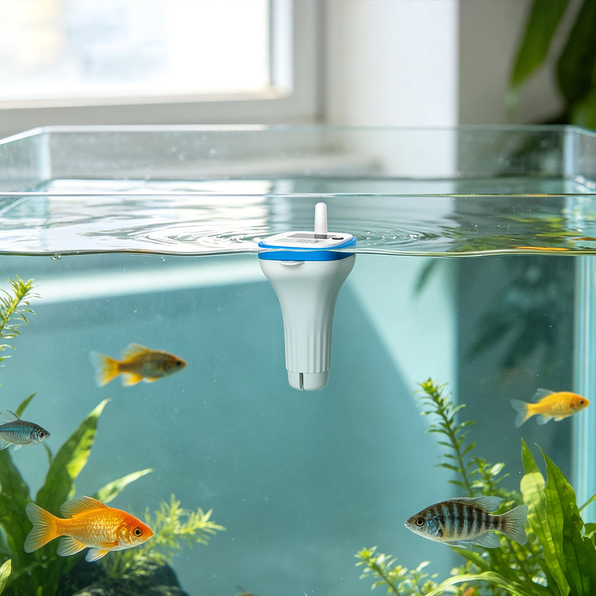 Thermomètre de piscine solaire sans fil TempPro TempAir PLUS TP212B - Portée de 150m, étanche IPX8