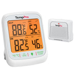 Termómetro higrómetro inalámbrico para interiores y exteriores TP260B