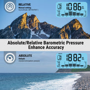 Station météo domestique sans fil TempPro TempAir PLUS TP280B — Portée de 300 m, prévisions et baromètre