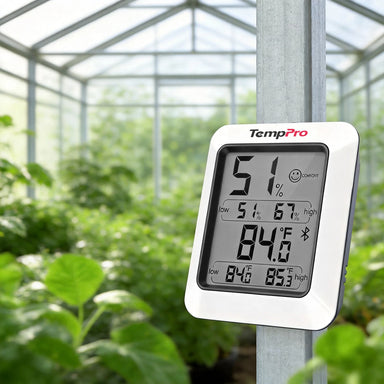Hygromètre et thermomètre Bluetooth TempPro TempAir ELITE TP350 — Portée de 80 m, stockage de données de 2 ans