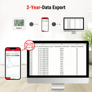 Thermomètre et hygromètre d'intérieur Bluetooth TempPro TempAir ELITE TP357 — Portée de 80 m, alertes instantanées