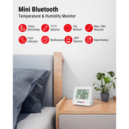 Thermomètre et hygromètre d'intérieur Bluetooth TempPro TempAir ELITE TP357 — Portée de 80 m, alertes instantanées