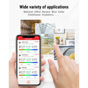 Thermomètre et hygromètre d'intérieur Bluetooth TempPro TempAir ELITE TP357 — Portée de 80 m, alertes instantanées