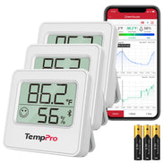 Thermomètre et hygromètre d'intérieur Bluetooth TempPro TempAir ELITE TP357 — Portée de 80 m, alertes instantanées