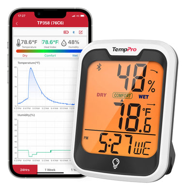 Termómetro higrómetro Bluetooth para interiores ThermoPro TP358