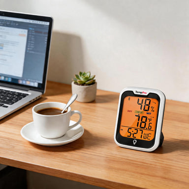 TempPro TempAir ELITE TP358 Bluetooth Indoor Hygrometer & Thermometer — 260ft Range, Smart App