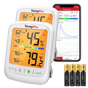 Termohigrómetro y termómetro Bluetooth para interiores TempPro TempAir ELITE TP359 — Alcance de 80 m, aplicación inteligente