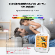 Termohigrómetro y termómetro Bluetooth para interiores TempPro TempAir ELITE TP359 — Alcance de 80 m, aplicación inteligente