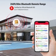 Termohigrómetro y termómetro Bluetooth para interiores TempPro TempAir ELITE TP359 — Alcance de 80 m, aplicación inteligente
