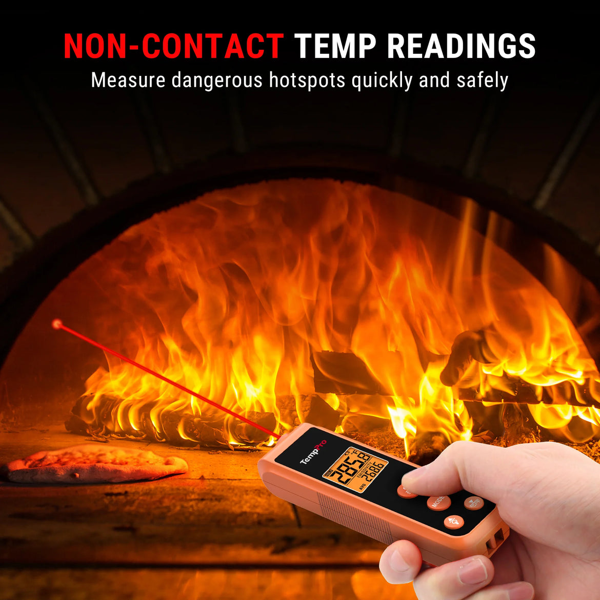 Pistolet thermomètre infrarouge TempPro TempScan CORE TP410 — Température de surface sans contact, D:S 12:1