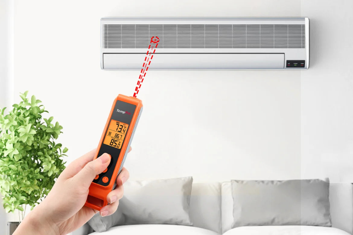 Termómetro infrarrojo TP420 2 en 1 de lectura instantánea para cocinar