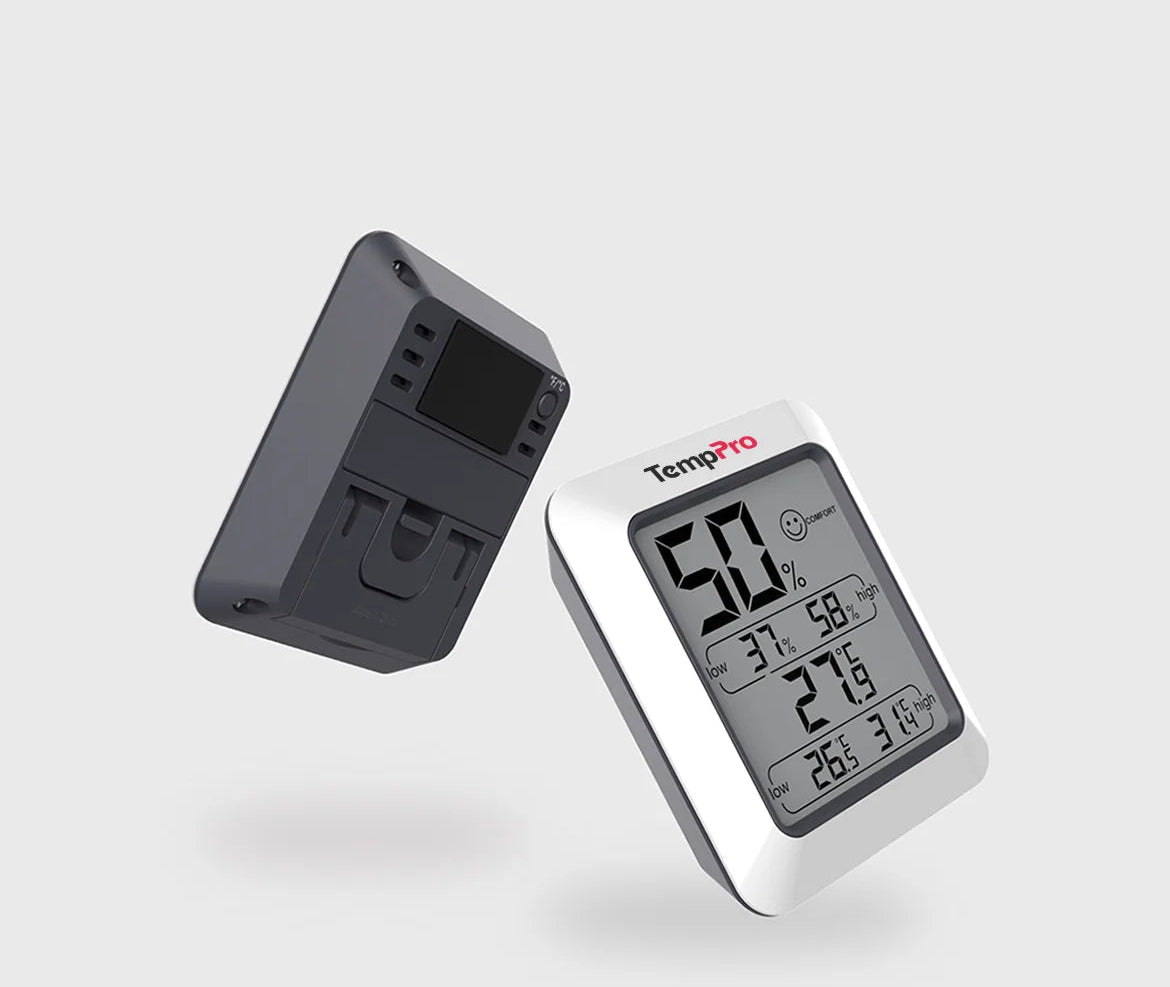TempPro TP50 Digital Indoor Thermometer & Hygrometer — Calibratable, Large Backlit