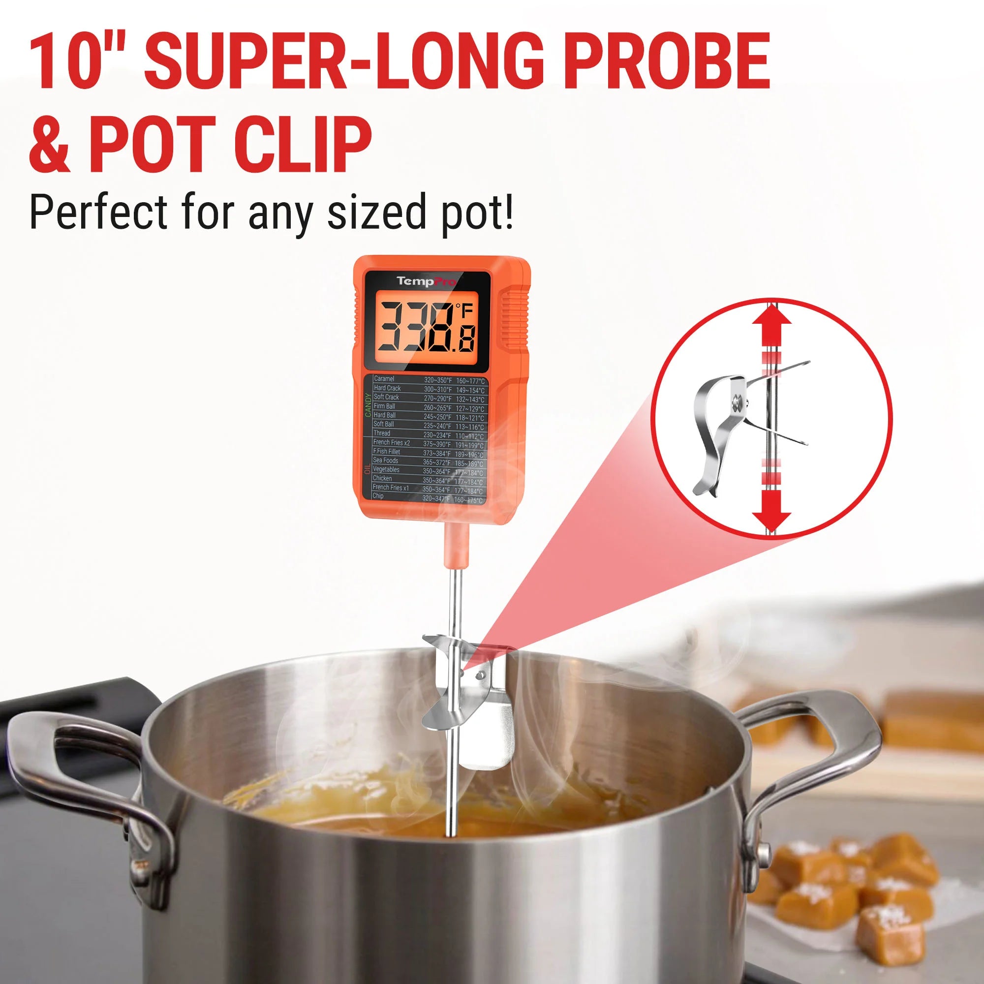TempPro TP510 Candy & Deep-Fry Thermometer — 8