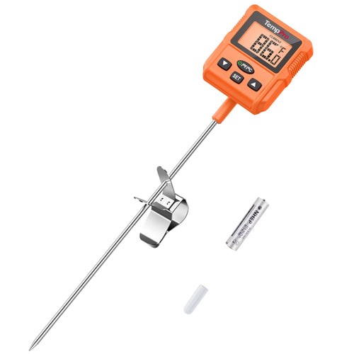 TempPro TP511 Digital Candy & Deep-Fry Thermometer — 8" Probe with Pot Clip
