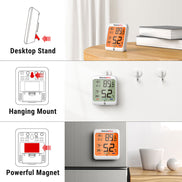 TP53 Lot de 2 thermomètres hygromètres d'intérieur