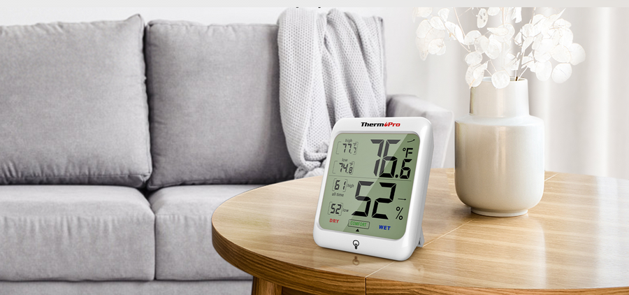 TP53 Lot de 2 thermomètres hygromètres d'intérieur
