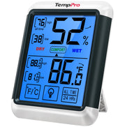 Termómetro e higrómetro digital de interior TempPro TempAir CORE TP55 — ±1°F/±2% HR, registros de máximos/mínimos