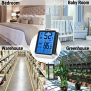 Termómetro e higrómetro digital de interior TempPro TempAir CORE TP55 — ±1°F/±2% HR, registros de máximos/mínimos