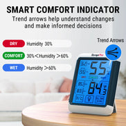 Termómetro e higrómetro digital de interior TempPro TempAir CORE TP55 — ±1°F/±2% HR, registros de máximos/mínimos