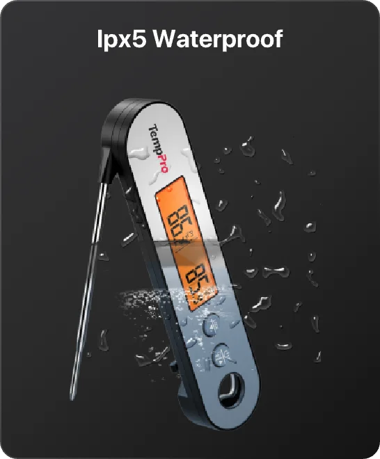 TempPro TP610 Leave-In Meat Thermometer — Oven-Safe Probe, Instant Alarm