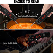 TempPro TP622 Lightning Instant-Read Meat Thermometer — Ultra-Fast, Waterproof